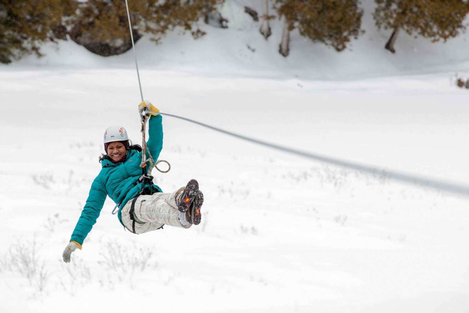 From Montreal: Zip-Lining and Snowshoeing Mountain Day Trip