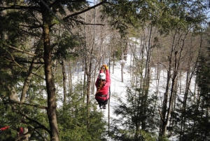 From Montreal: Zip-Lining and Snowshoeing Mountain Day Trip