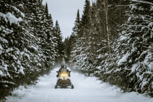 Laurentian Mountains: Guided Snowmobile Experience