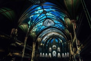 モントリオール：ノートルダム大聖堂での AURA 体験とクルーズ