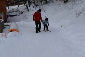 Montréal : Ski ou planche à neige guidée dans les forêts du Québec