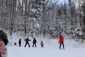 Montréal : Ski ou planche à neige guidée dans les forêts du Québec