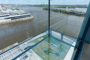 Port of Montreal Glass Tower Entry with Exhibits