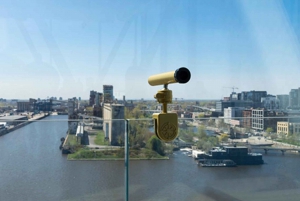 Port of Montreal Glass Tower Entry with Exhibits