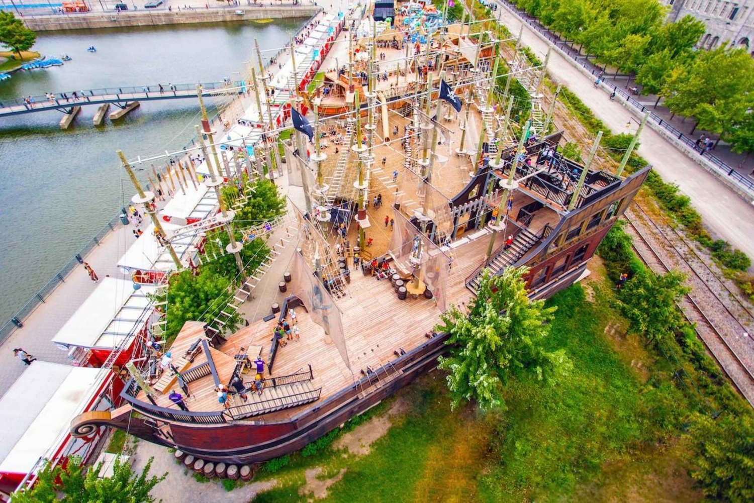 Montreal: Voiles En Voiles Aerial Park Biljett för inträde