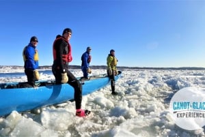 Quebec City: Ice Canoeing with Hot Chocolate & Sauna