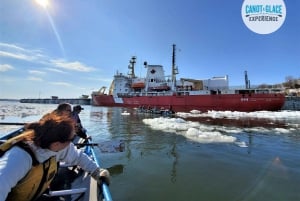 Quebec City: Ice Canoeing with Hot Chocolate & Sauna