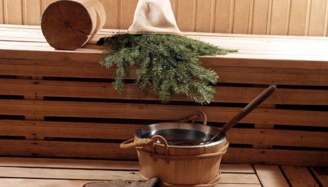  Sauna, Russian bathhouse, bucket for shower 10 l, SPA