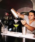 Preparing a cocktail at Martinez Bar (Credit: Alex Plim)