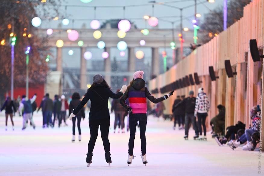 Skating rink in Gorky Park