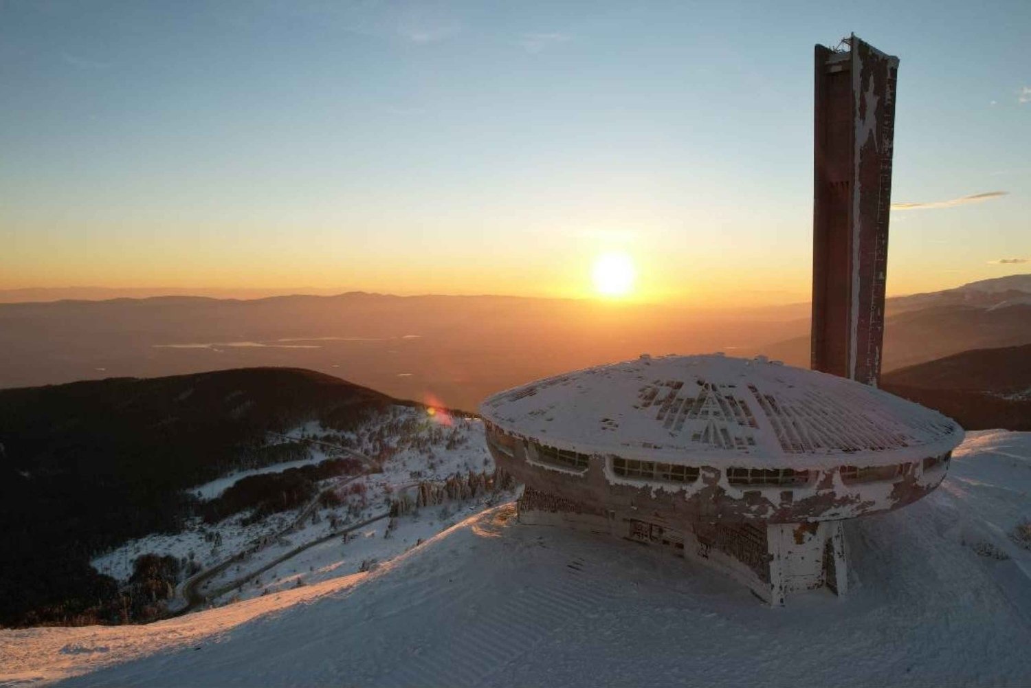 From Sofia: Buzludzha Monument and the Rose Valley