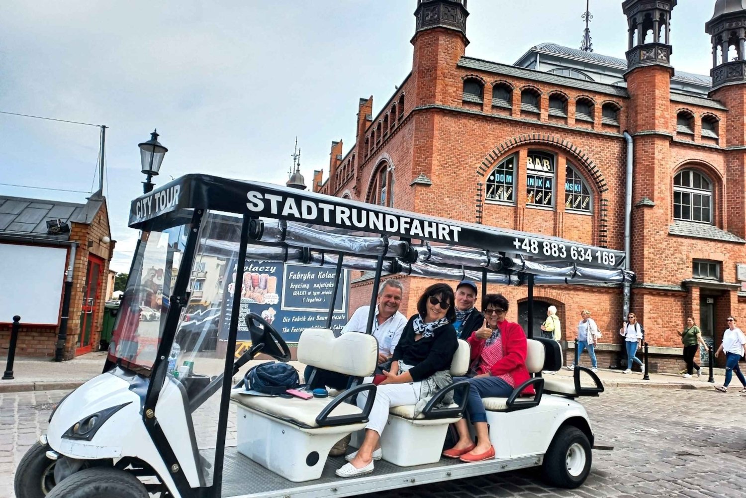 Gdansk: City Sightseeing Tour by Golf Cart/Buggy