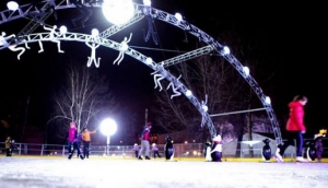Ice rink in Bauman Garden