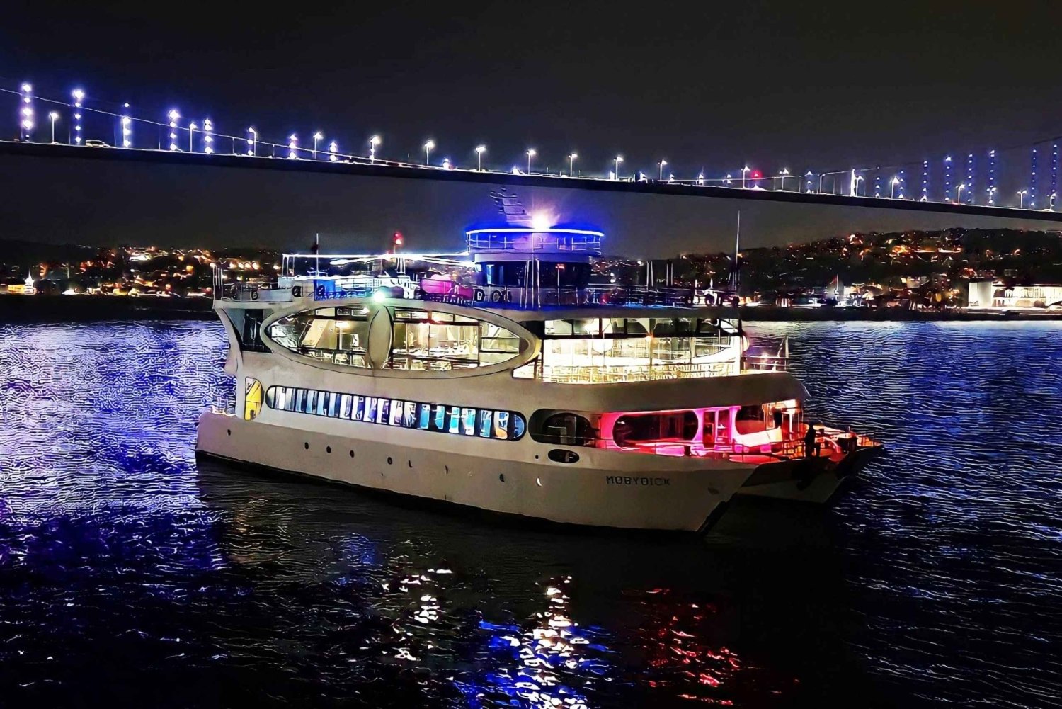 Estambul: Crucero en catamarán por el Bósforo con cena-espectáculo
