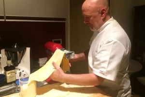 Pasta fresca con vista su Langhe e Monferrato vicino ad Asti