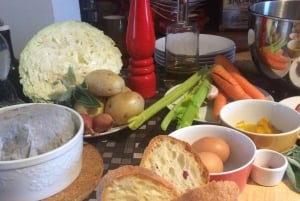 Pasta fresca con vista su Langhe e Monferrato vicino ad Asti