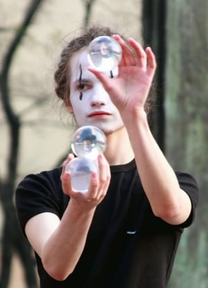 Mime at Old Arbat Street