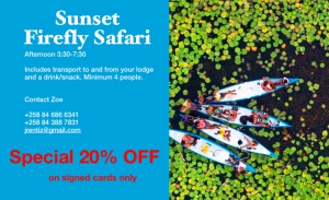 Canoe Safari Special 20% off