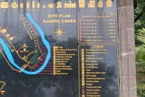 Aurangabad: Ajanta & Ellora-grottorna Dagstur (utan guide)