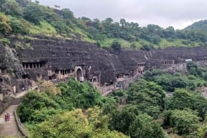 Aurangabad: Ajanta & Ellora-grottorna Dagstur (utan guide)