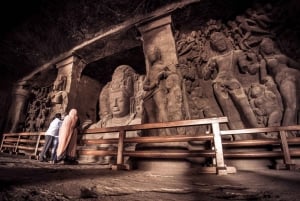 Cavernas de Elephanta com passeio pela cidade de Mumbai