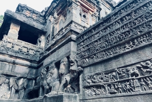De Mumbai: 3 em 1 Ajanta-Ellora-MiniTajMahal com voos