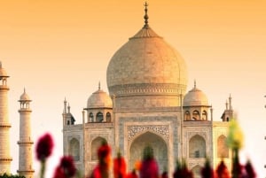 From Mumbai: Agra Taj Mahal Sunrise with Lord Shiva Temple