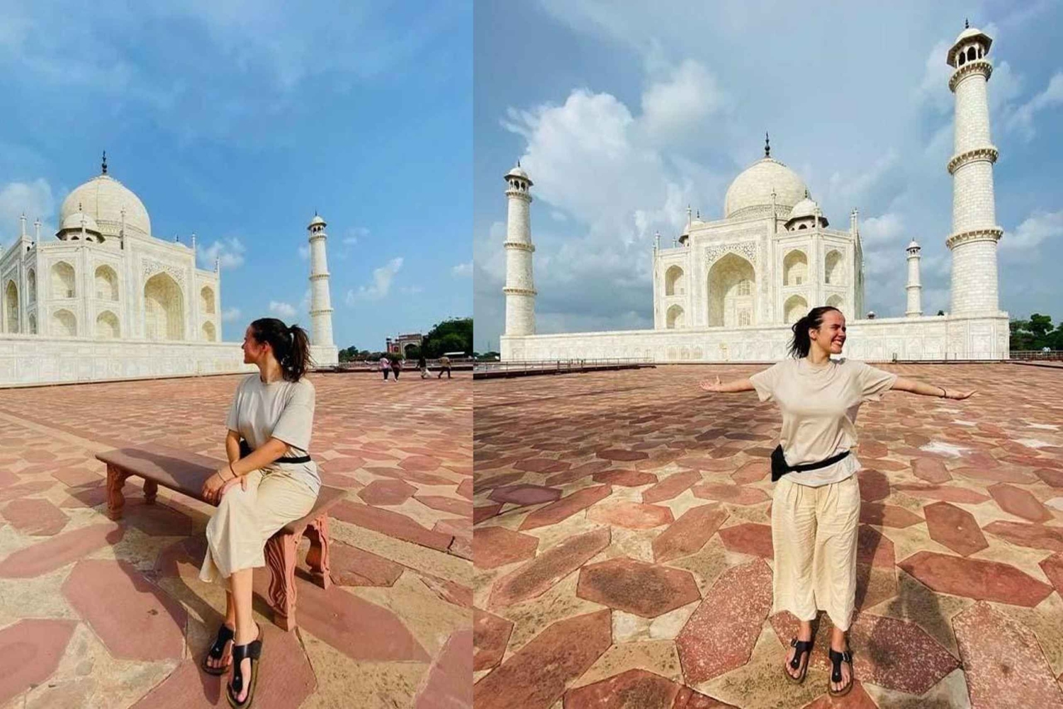 Z Bombaju: Wycieczka tego samego dnia do Agra Taj Mahal