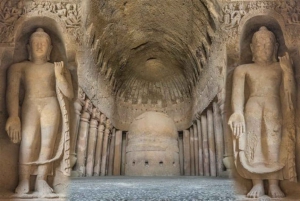Mumbai: Buddhist Kanheri Caves & optional Pagoda Temple trip
