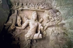 Von Udaipur: Tagesausflug nach Mumbai & Elephanta-Höhlen