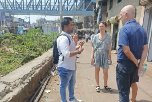 Conheça Dabbawala Visite Dhobi Ghat e favela Dharavi com trem