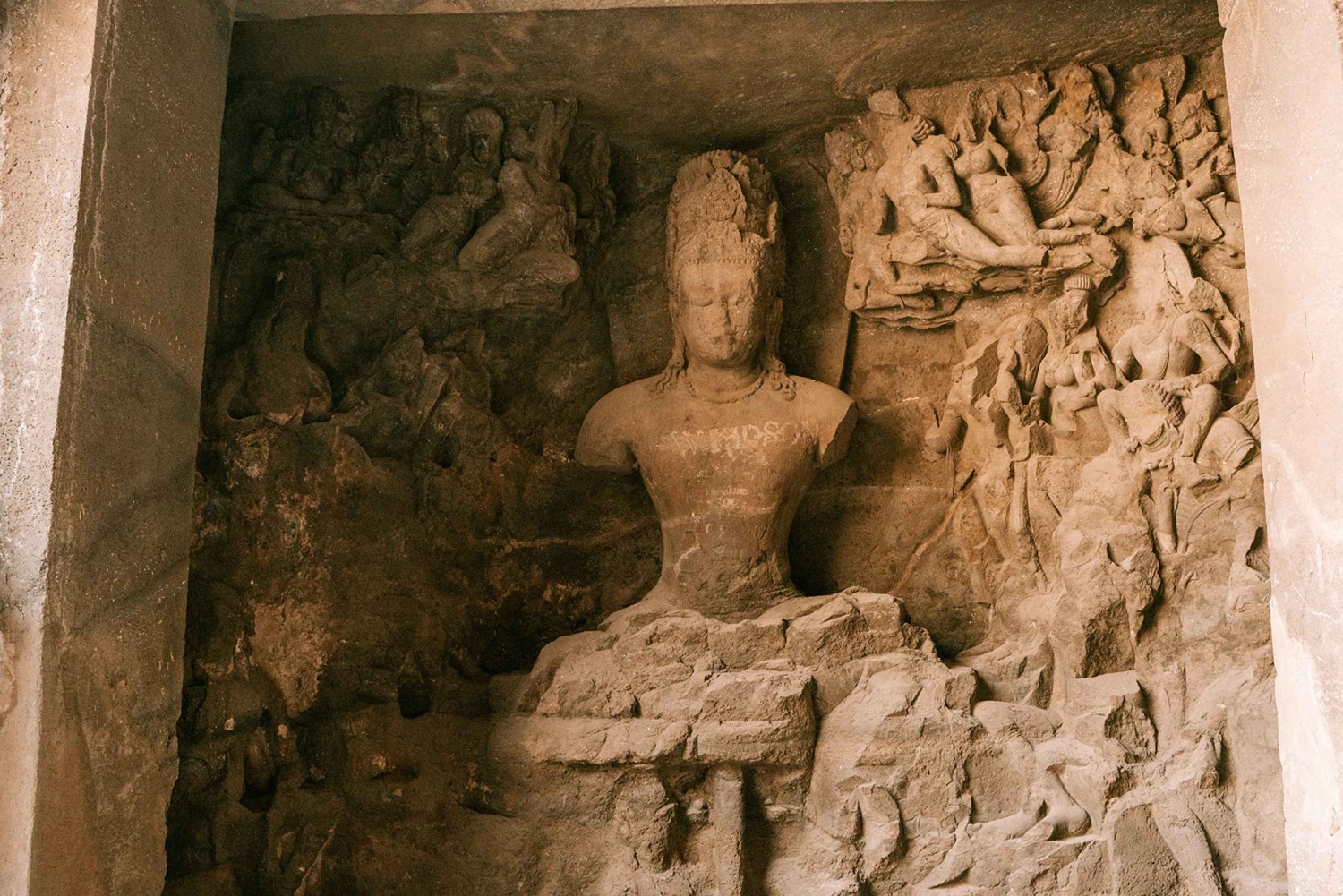 Mumbai: Elephanta-ön och Elephanta-grottorna guidad tur