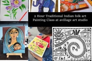 Mumbai: Aula de pintura com bebidas não alcoólicas ilimitadas