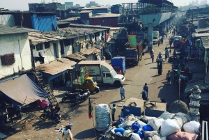 Mumbai : Excursion privée d'une journée dans le bidonville de Dharavi et les grottes d'Elephanta