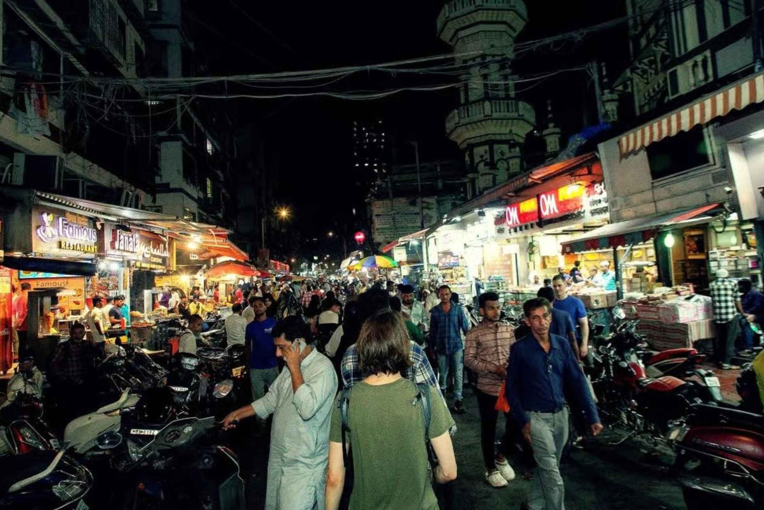 Mumbaj: prywatna nocna wycieczka krajoznawcza z kolacją