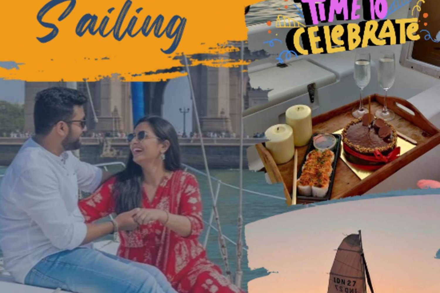 Mumbai: Cruzeiro privado de iate com snacks