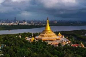 Prywatna wycieczka po globalnej pagodzie z wycieczką do jaskiń buddyjskich Kanheri