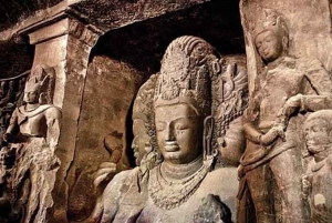 Visite privée de Mumbai avec les grottes d'Elephanta