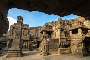 Aurangabad: Ajanta & Ellora Caves Day Tour (No Guide)