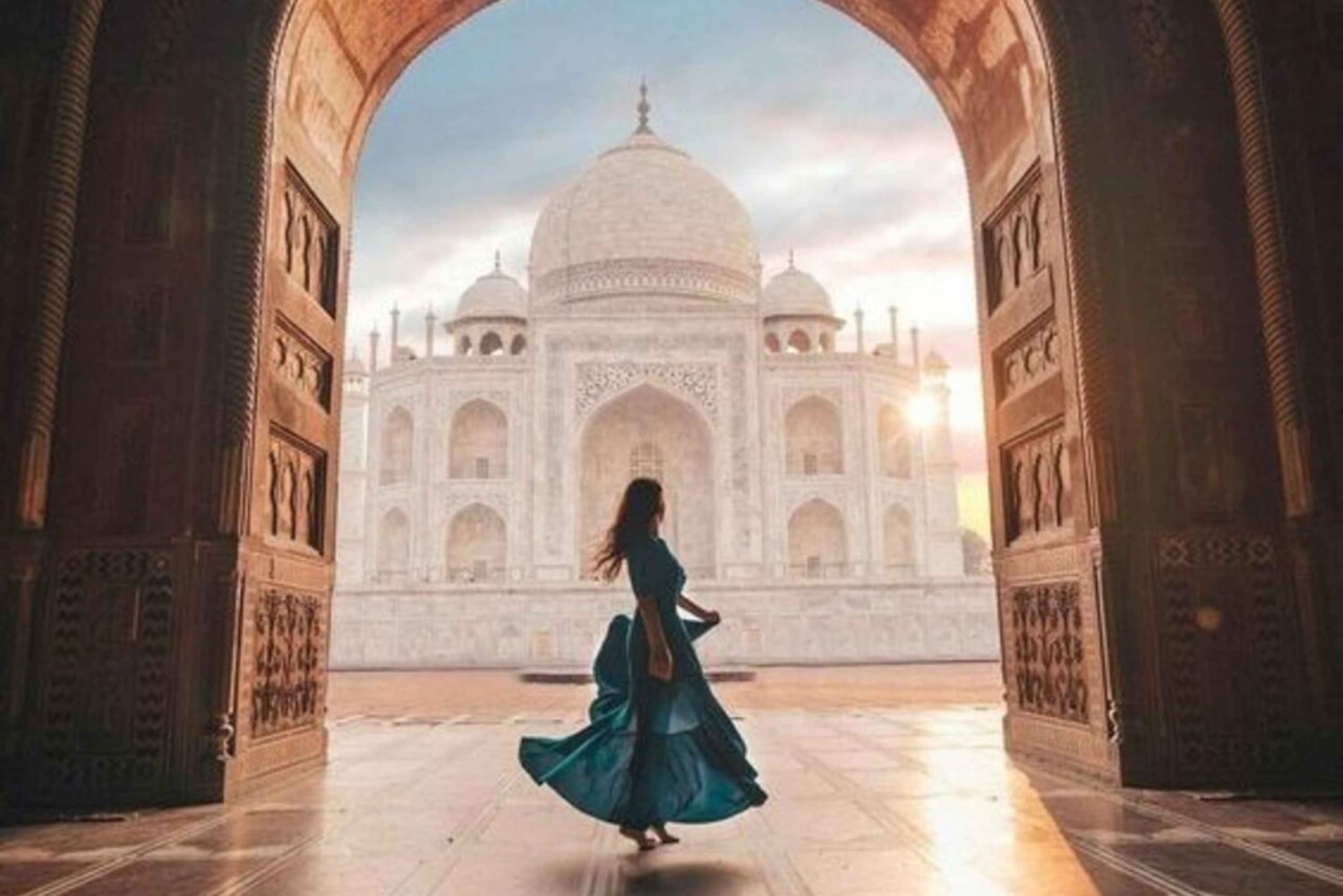 Taj Mahal og Agra Privat tur med gratis henting på flyplassen