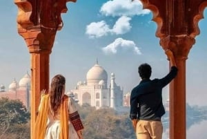 Taj Mahal og Agra Privat tur med gratis henting på flyplassen