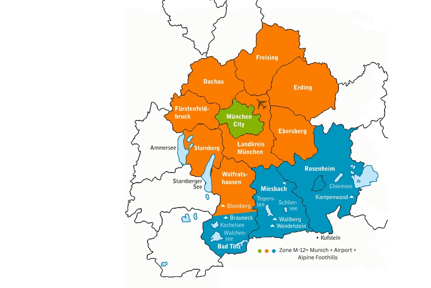 CityTourCard Munich : Montagnes et lacs avec les transports publics