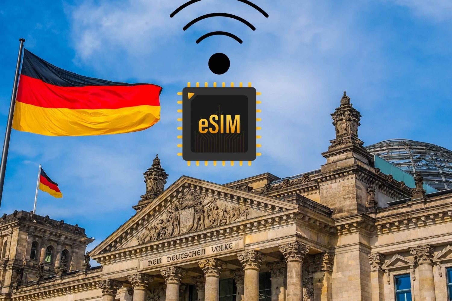 Berliini: eSIM Internet Data Plan Saksa nopea 4G/5G-puhelinliittymä