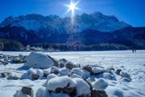 Fra München: Neuschwanstein & Zugspitze, Eibsee + Østrig .