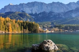 Fra München: Neuschwanstein & Zugspitze, Eibsee + Østrig .