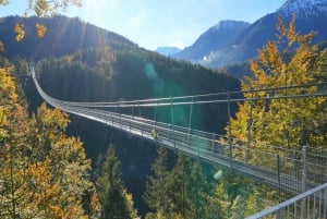 Fra München: Neuschwanstein & Zugspitze, Eibsee + Østrig .
