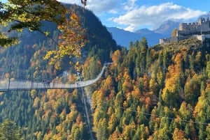 Fra München: Neuschwanstein & Zugspitze, Eibsee + Østrig .