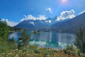 Fra München: Privat dagsomvisning til Eibsee og Zugspitze med Tesla
