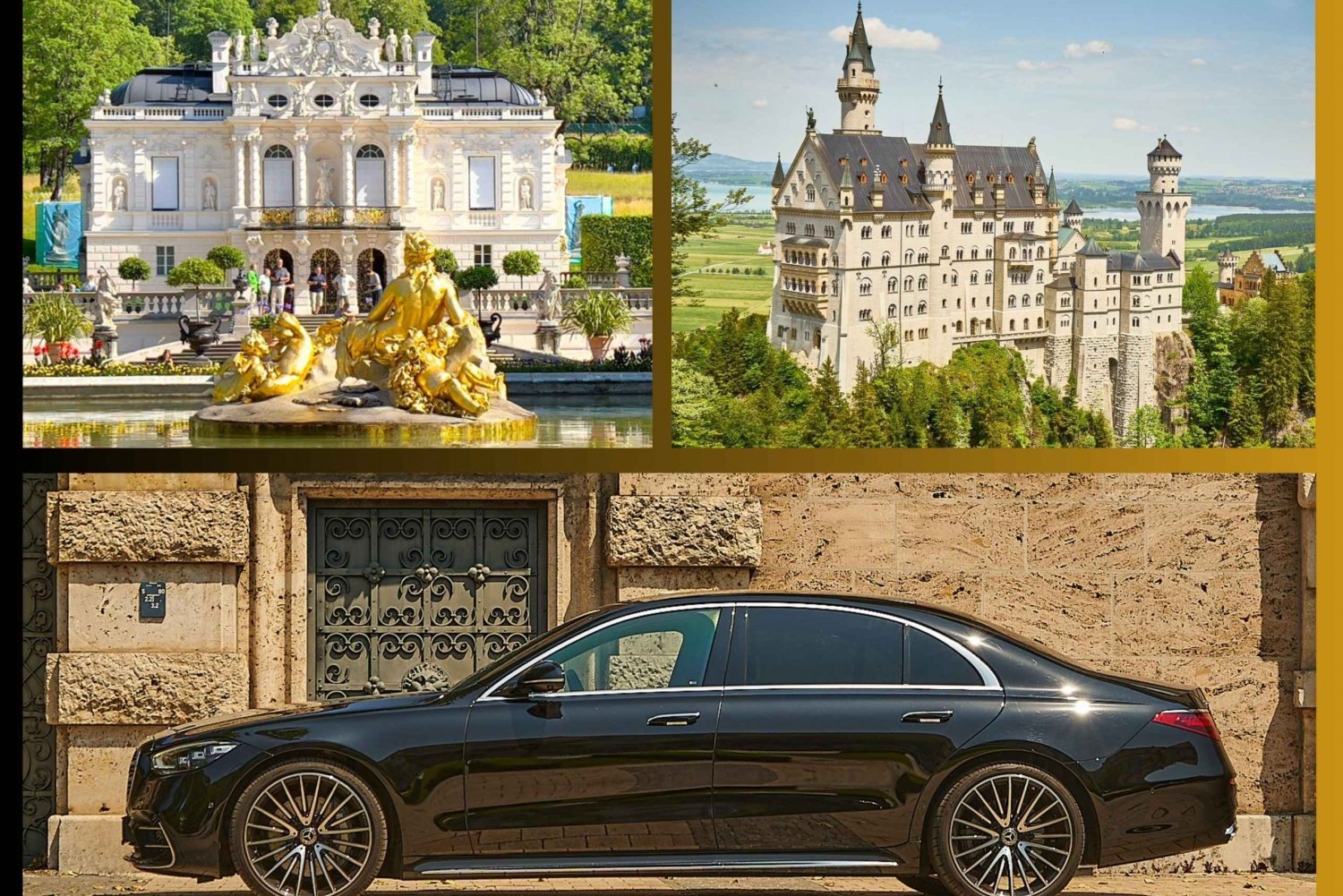 München: Schloss Neuschwanstein e Linderhof com motorista particular