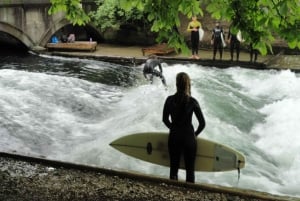 München: 3 timmars fantastisk flodsurfing - Eisbach i München 2024